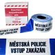 Ohraničovací páska modrobílá MĚSTSKÁ POLICIE - VSTUP ZAKÁZÁN 500m