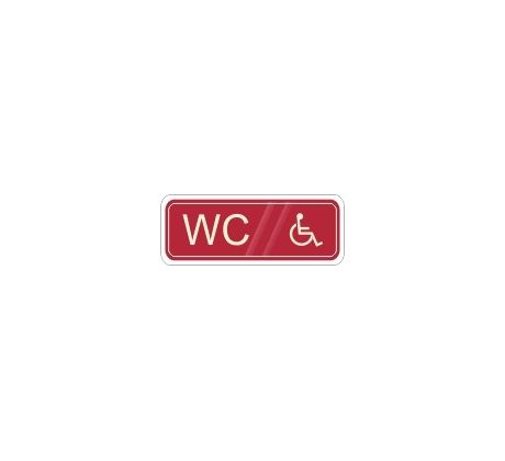 WC invalida - tabulka