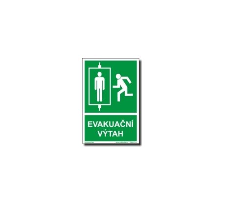 Evakuační výtah - fotoluminiscenční FTL