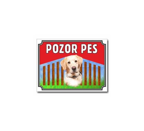 Tabulka "Pozor pes" - Labrador