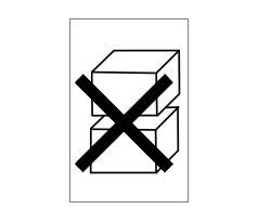 Značení obalů - Nestohovat / Do not stack - piktogram