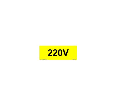 Bezpečnostní tabulky - 220V napětí