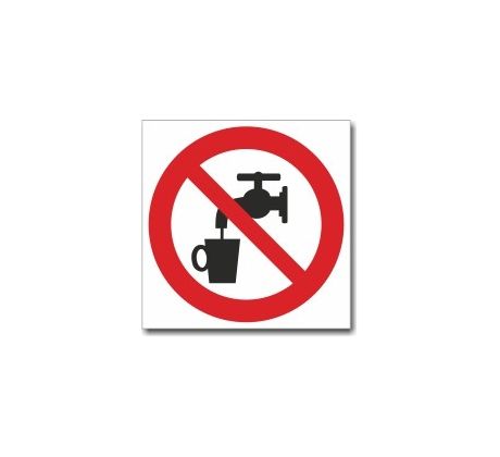 Bezpečnostní symbol - Voda nevhodná k pití