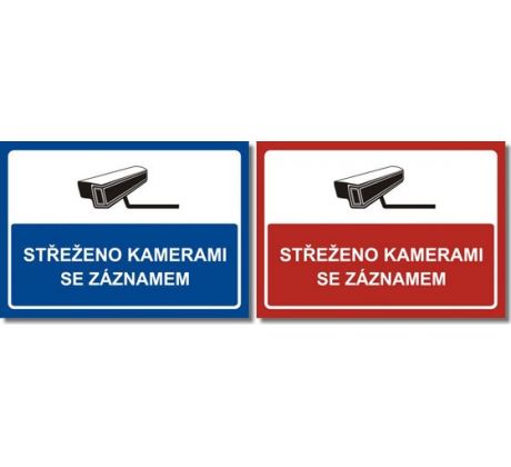 Bezpečnostní tabulka pro kamerové systémy