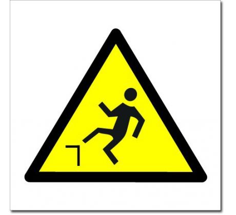 Bezpečnostní tabulky - Riziko uklouznutí - symbol