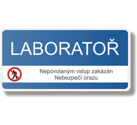 Bezpečnostní tabulka - Laboratoř