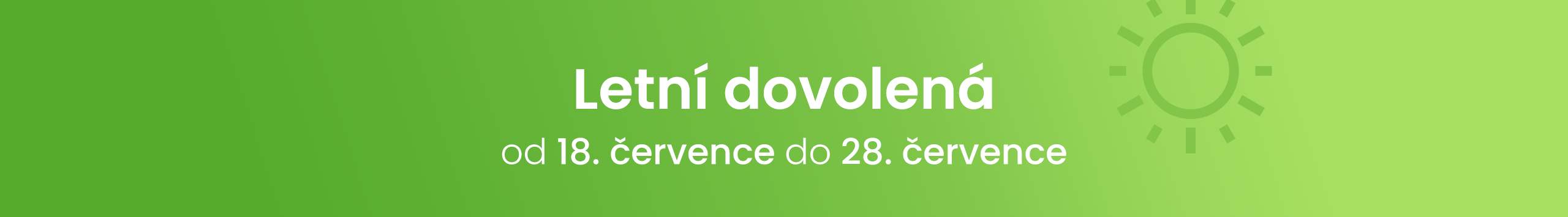 Letní dovolená 2025