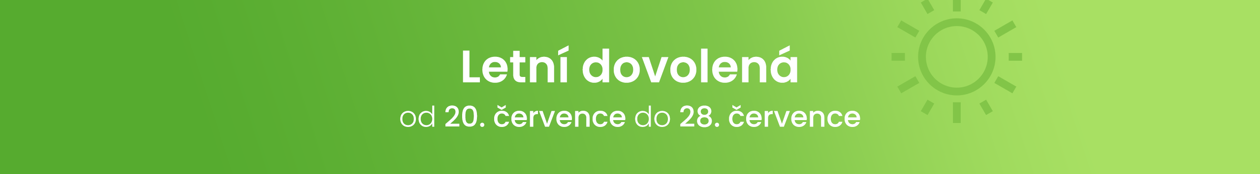 Letní dovolená 2026