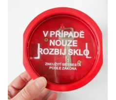 Náhradní sklíčko pro požární krabičku na klíč