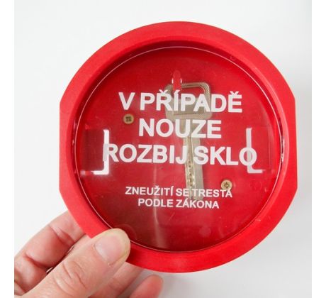 Náhradní sklíčko pro požární krabičku na klíč