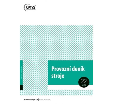 Provozní deník stroje A4