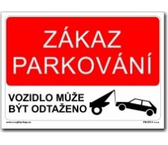 Zákaz parkování 1. - Bezpečnostní tabulky