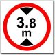 Maximální výška vozidla - Bezpečnostní tabulka
