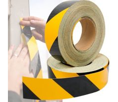 DURAFIX - Výstražná samolepící páska - reflexní žlutočerná 5cm