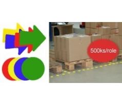 Samolepící podlahové značení - 500ks/role
