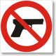 Bezpečnostní symbol - Zákaz vstupu se zbraní