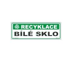 Tabulky - recyklace - Bílé sklo