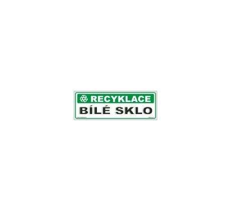 Tabulky - recyklace - Bílé sklo