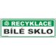 Tabulky - recyklace - Bílé sklo