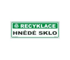 Tabulky - recyklace - Hnědé sklo