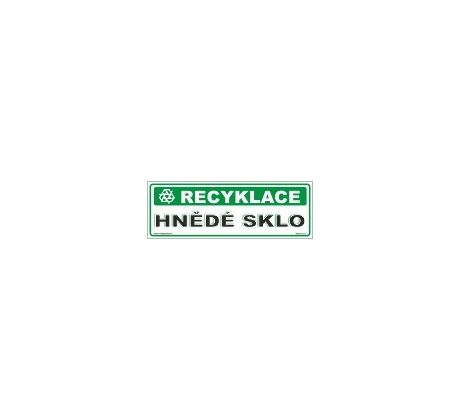 Tabulky - recyklace - Hnědé sklo