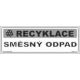 Tabulky - recyklace - Směsný odpad