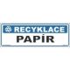 Tabulky - recyklace - Papír