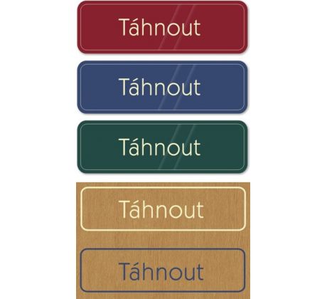 Táhnout - tabulka