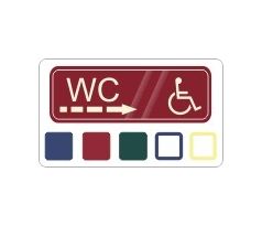 WC invalida vpravo - tabulka