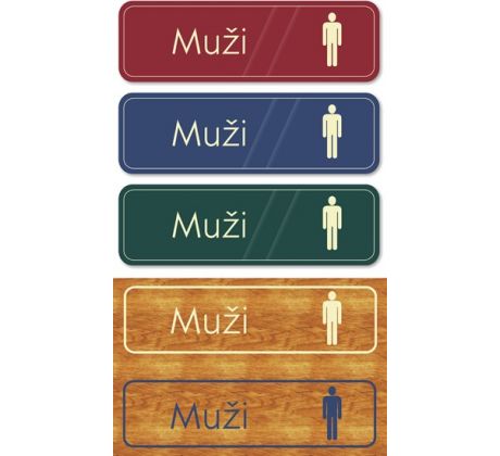 WC Muži - tabule