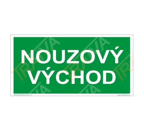 Nouzový východ - fotoluminiscenční FTL