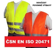 Výstražná vesta ČSN EN ISO 20471