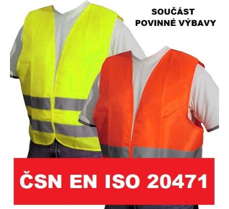 Výstražná vesta ČSN EN ISO 20471