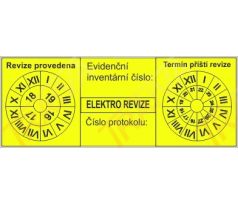 Označení revize spotřebičů