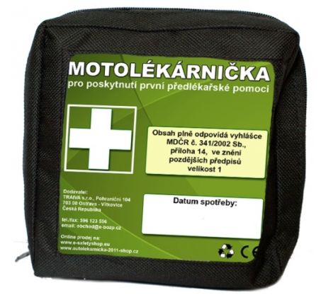 Moto-lékárnička v kortexovém obalu