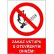 Zákaz vstupu s otevřeným ohněm