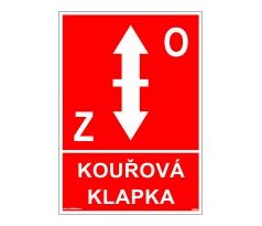 Bezpečnostní tabulka - Kouřová klapka