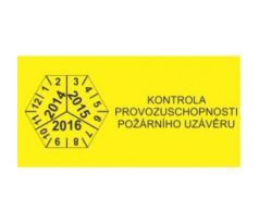 Kontrola požárního uzávěru 3letý - hranatý