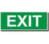 Exit - nad dveře - fotoluminiscenční FTL Plast 200x80 mm