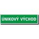 Únikový východ - malá - fotoluminiscenční FTL