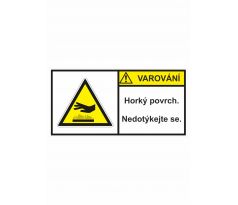 Varování - Horký povrch