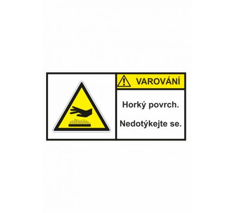 Varování - Horký povrch