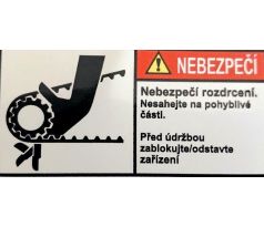 Nebezpečí - Nebezpečí rozdrcení, vtažení