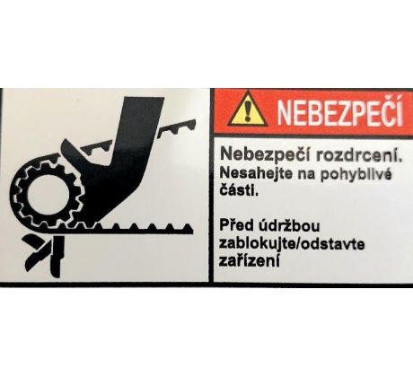 Nebezpečí - Nebezpečí rozdrcení, vtažení