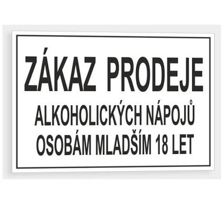 Zákaz prodeje alkoholických nápojů osobám mladším 18 let