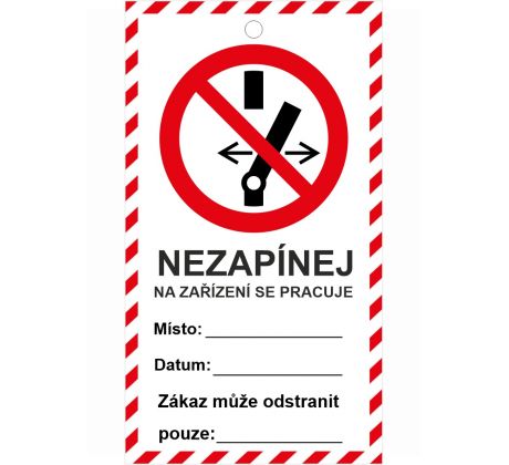 Nezapínej, na zařízení se pracuje