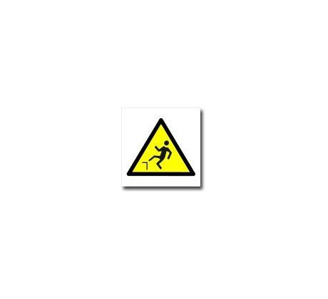 Bezpečnostní tabulky - Pozor nebezpečí pádu -symbol