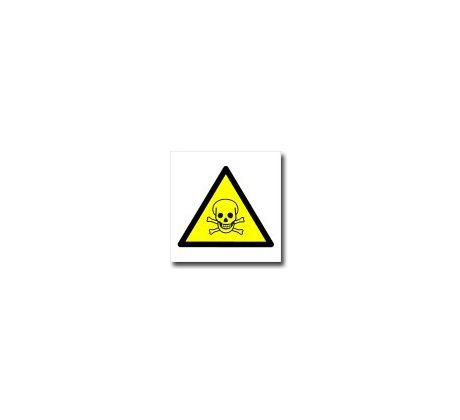 Bezpečnostní tabulky - Pozor jedovaté látky - symbol