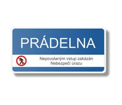 Bezpečnostní tabulka - Prádelna