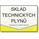 Bezpečnostní tabulky - Sklad technických plynů